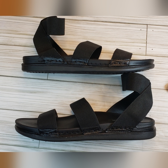 Steve Madden black ankle strap  sandals size 7.5 (sy109) - Picture 2 of 11